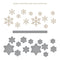 Spellbinders Glimmer Hot Foil Plate & Die By Bibi Cameron Snowflakes - Glimmering Snowflakes*