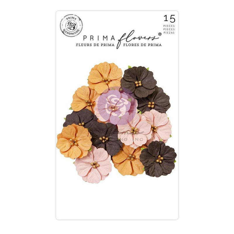 Prima Marketing Mulberry Paper Flowers Witches Brew - Twilight*