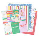 Pebbles Double-Sided Paper Pad 12"x 12" 24/Pkg w/ Foil - All The Cake*