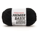 Premier Basix Chenille Brights Yarn - Black