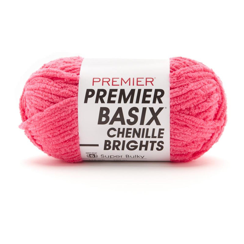 Premier Basix Chenille Brights Yarn - Hibiscus