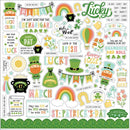 Happy St. Patrick's Day Cardstock Stickers 12"X12" Elements