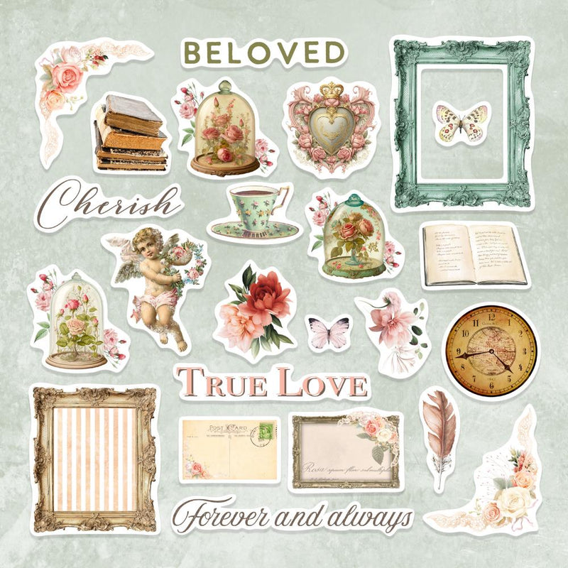 Memory Place Cherished Elegance Ephemera Cardstock Die-Cuts 24 pack*