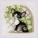 RIOLIS Counted Cross Stitch Kit 6"X6" Cornish Rex Kitten (14 Count)*