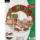 Bucilla Felt Wreath Applique Kit 15" Round Gingerbread Express*