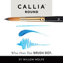 Willow Wolfe Callia Artist Round Brush 16*