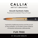 Willow Wolfe Callia Artist Round Brush 16*