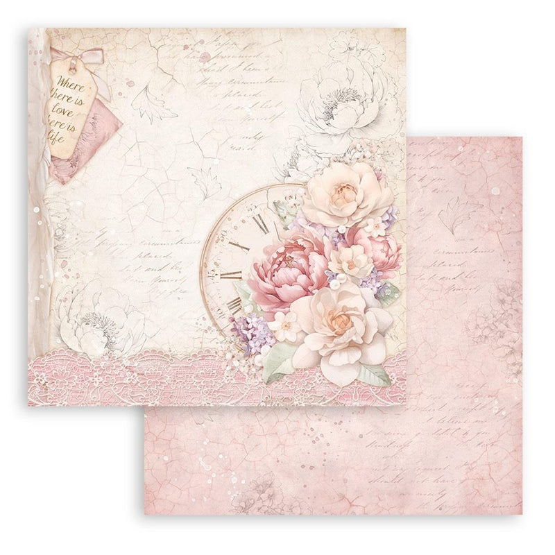 Stamperia Double-Sided Paper Pad 12"x 12" 10/Pkg - Romance Forever