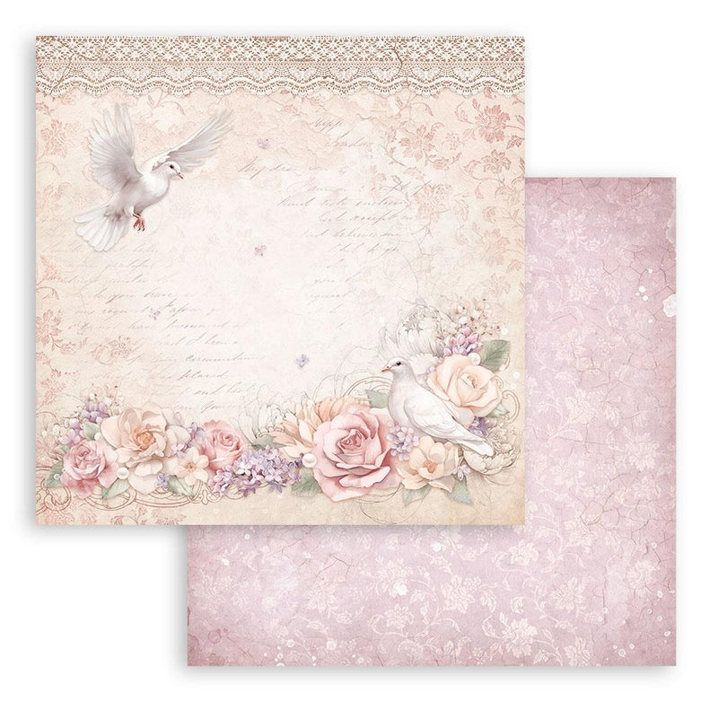 Stamperia Double-Sided Paper Pad 12"x 12" 10/Pkg - Romance Forever