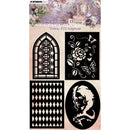 Studio Light Jenine's Mindful Art 5.11"X7" Stencil Nr. 265, Victorian ATC Backgrounds