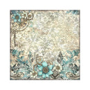 Stamperia Polyester Fabric 12"x 12" 4/Pkg - Sir Vagabond In Fantasy World