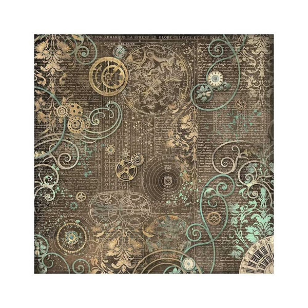 Stamperia Polyester Fabric 12"x 12" 4/Pkg - Sir Vagabond In Fantasy World