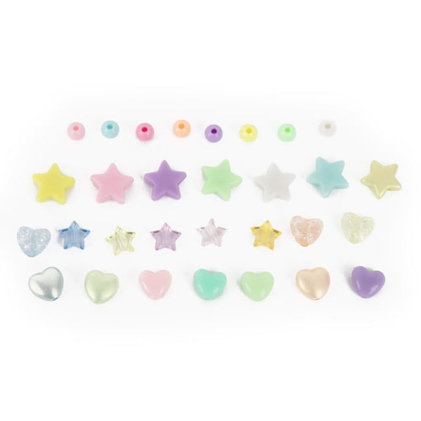 CousinDIY Bead Tub - Pastel Hearts & Stars*