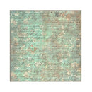 Stamperia Polyester Fabric 12"x 12" 4/Pkg - Brocante Antiques