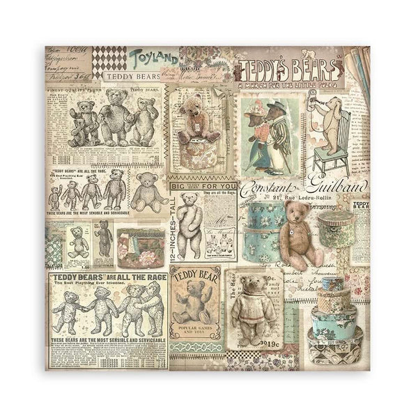 Stamperia Single-Sided Paper Pad 8"x 8" 22/Pkg - Brocante Antiques
