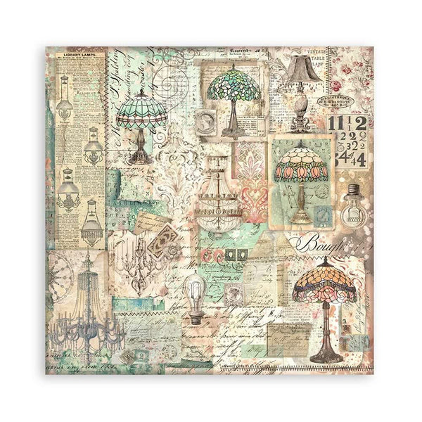 Stamperia Single-Sided Paper Pad 8"x 8" 22/Pkg - Brocante Antiques
