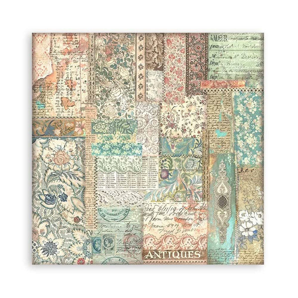 Stamperia Single-Sided Paper Pad 8"x 8" 22/Pkg - Brocante Antiques