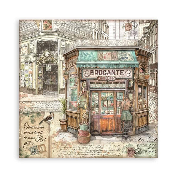 Stamperia Single-Sided Paper Pad 8"x 8" 22/Pkg - Brocante Antiques