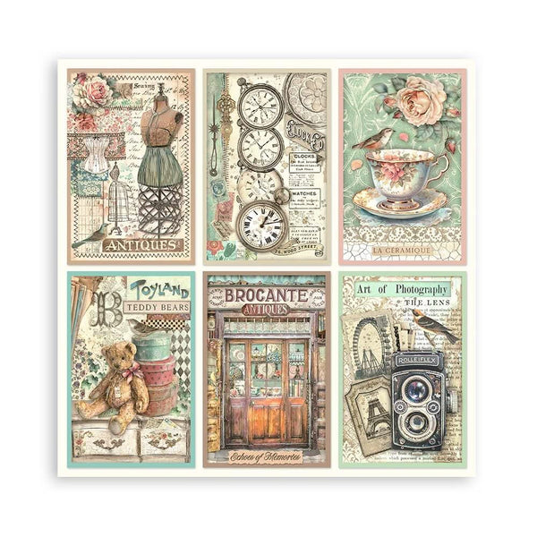 Stamperia Single-Sided Paper Pad 8"x 8" 22/Pkg - Brocante Antiques