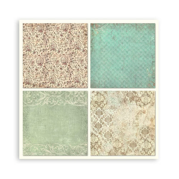 Stamperia Single-Sided Paper Pad 8"x 8" 22/Pkg - Brocante Antiques