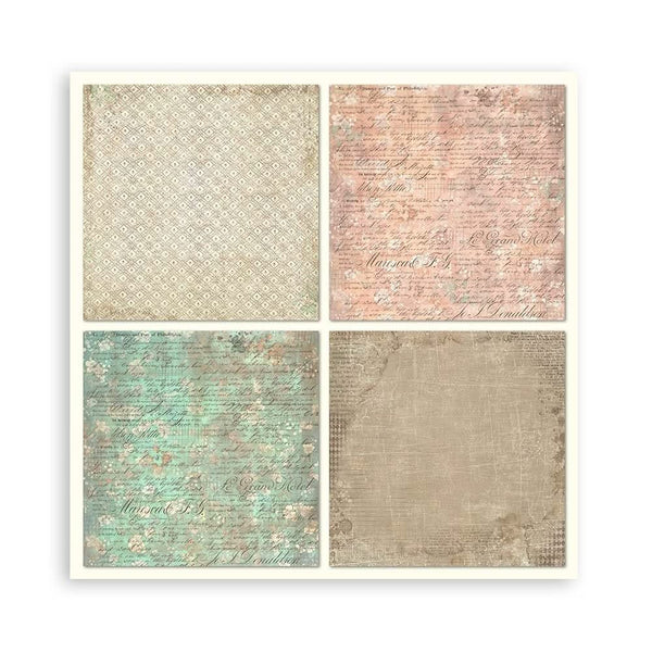 Stamperia Single-Sided Paper Pad 8"x 8" 22/Pkg - Brocante Antiques