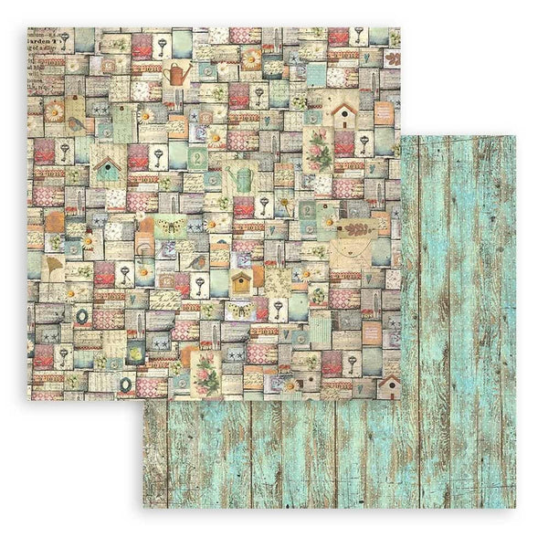 Stamperia Double-Sided Paper Pad 12"x 12" 10/Pkg - Garden