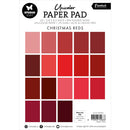 Studio Light Unicolour Essentials Paper Pad 5.83"X8.25" Nr. 205, Christmas Reds