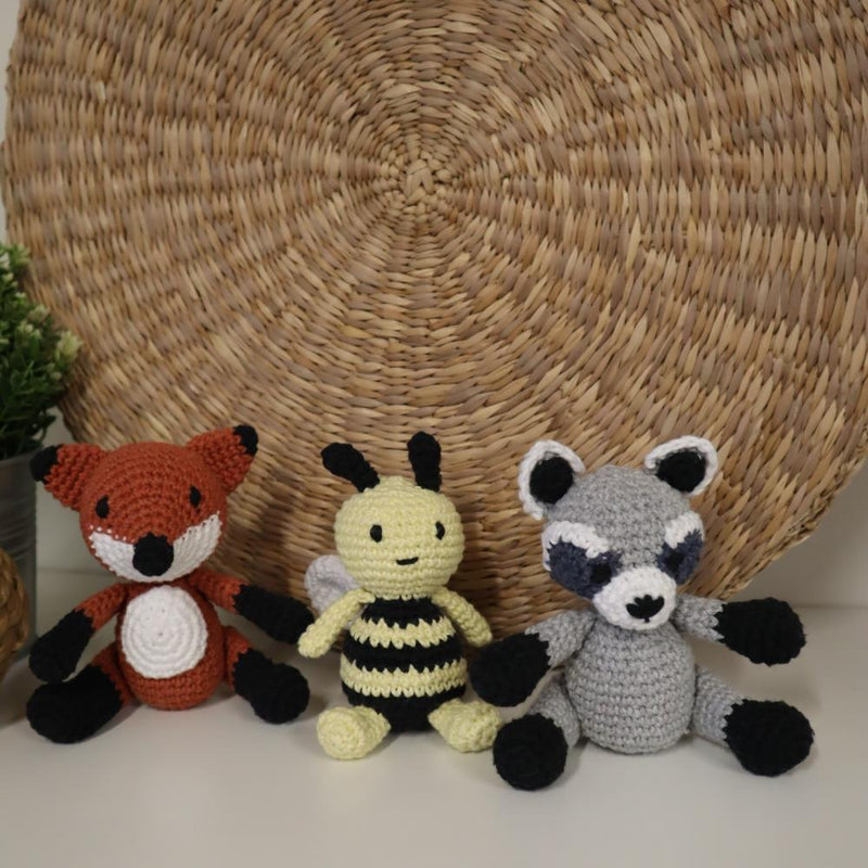 Hoooked Amigurumi DIY Kit W/Eco Barbante Yarn Forest Friends