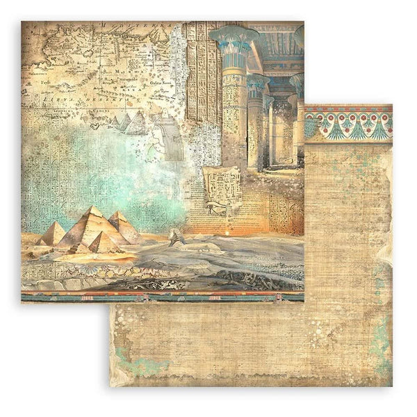 Stamperia Backgrounds Double-Sided Paper Pad 12"x 12" 10/Pkg - Land of Pharaohs