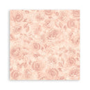 Stamperia Polyester Fabric 12"x 12" 4/Pkg - Shabby Rose