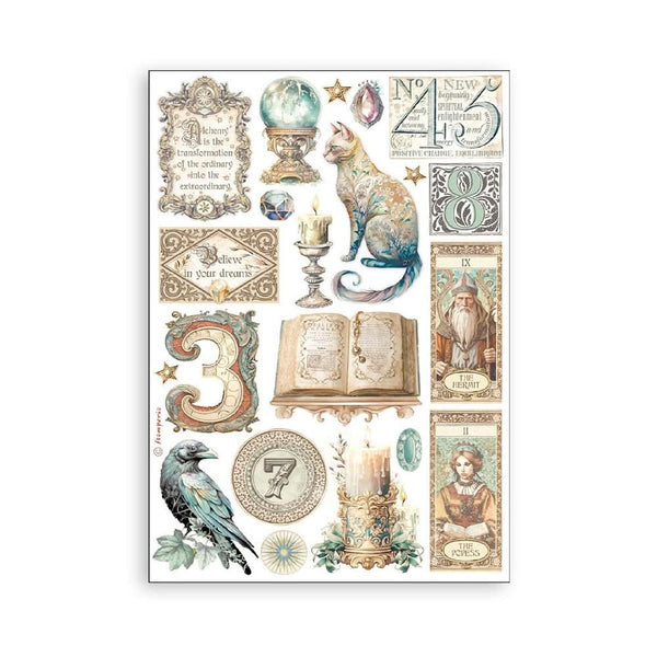 Stamperia A5 Washi Pad 8/Pkg - Fortune