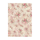 Stamperia Assorted Rice Paper Backgrounds A6 8/Sheets - Shabby Rose*