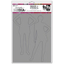 Dina Wakley Media Stencils 9"X6" Old School Silhouettes