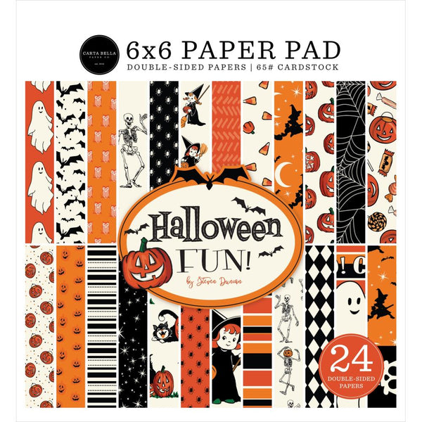 Carta Bella Double-Sided Cardstock Paper Pad 6"x 6" - Halloween Fun