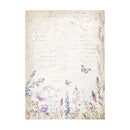 Stamperia Assorted Rice Paper Backgrounds A6 8/Sheets - Lavender