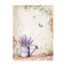 Stamperia Assorted Rice Paper Backgrounds A6 8/Sheets - Lavender