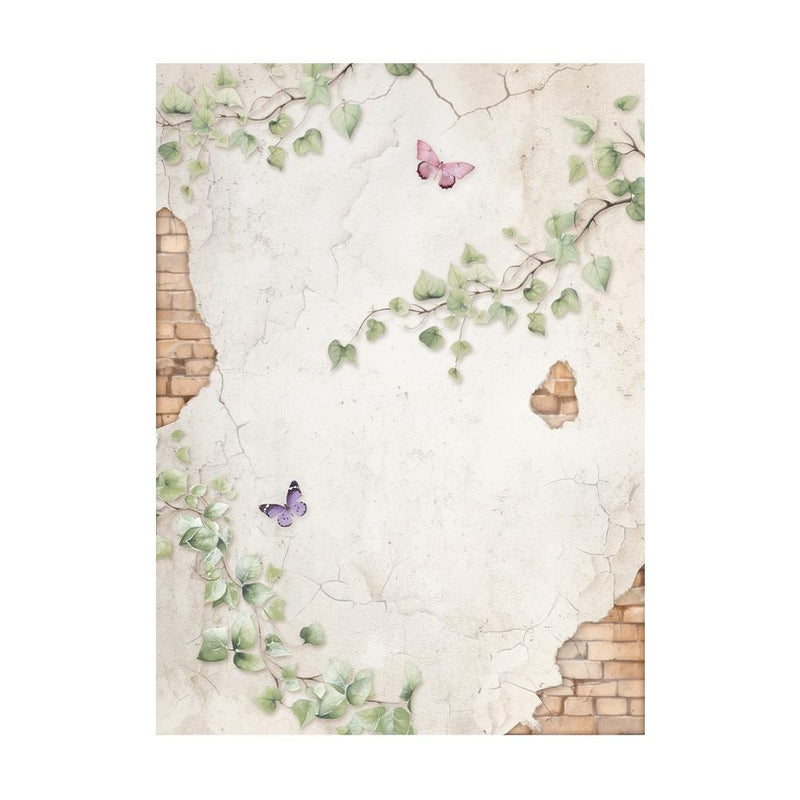 Stamperia Assorted Rice Paper Backgrounds A6 8/Sheets - Lavender