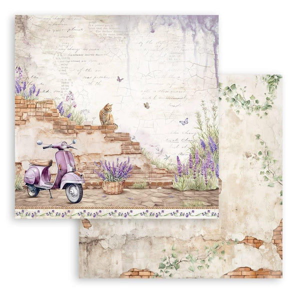 Stamperia Double-Sided Paper Pad 12"x 12" 10/Pkg - Lavender