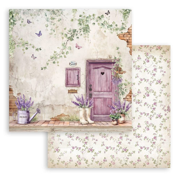Stamperia Double-Sided Paper Pad 12"x 12" 10/Pkg - Lavender
