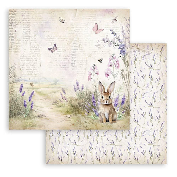 Stamperia Double-Sided Paper Pad 12"x 12" 10/Pkg - Lavender