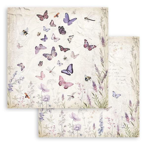 Stamperia Double-Sided Paper Pad 12"x 12" 10/Pkg - Lavender