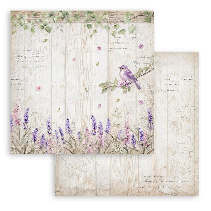 Stamperia Double-Sided Paper Pad 8"x 8" 10/Pkg - Lavender