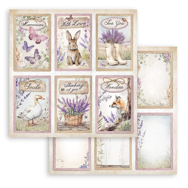 Stamperia Double-Sided Paper Pad 12"x 12" 10/Pkg - Lavender