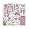 Stamperia Double-Sided Paper Pad 8"x 8" 10/Pkg - Lavender