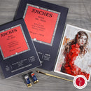 Arches Oil Pad - Cold Pressed 300gsm 23cm x 31cm - 12 Sheets