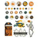 Simple Vintage Scary Stories Decorative Brads 24 Brads, 4 Chipboard*