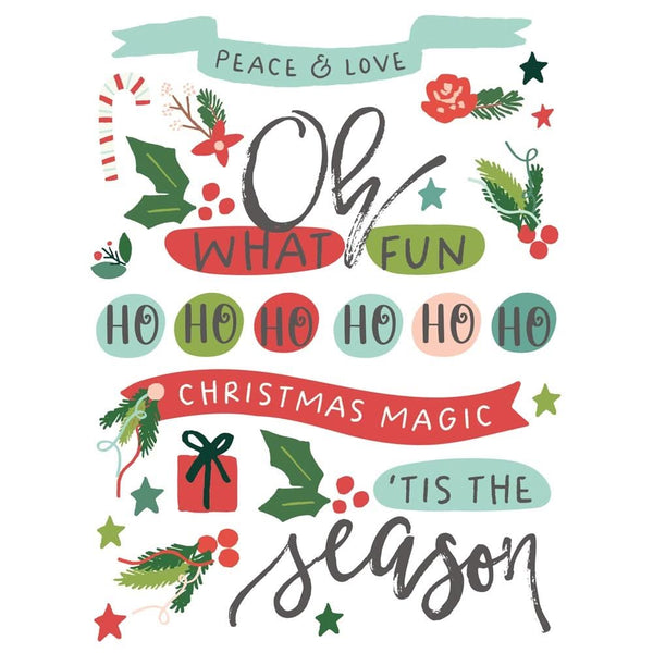 Simple Stories Santa's Village Rub-Ons 6"X8"*