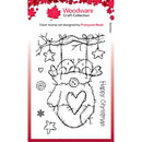 Woodware Clear Stamp 4"x 6" - Cozy Robins