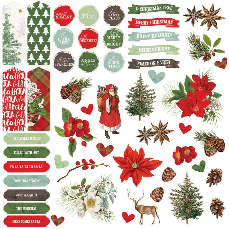 49 And Market Chipboard Set Evergreen Season