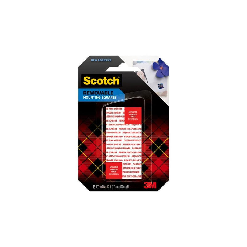 Scotch Removable Mounting Squares 16/Pkg*